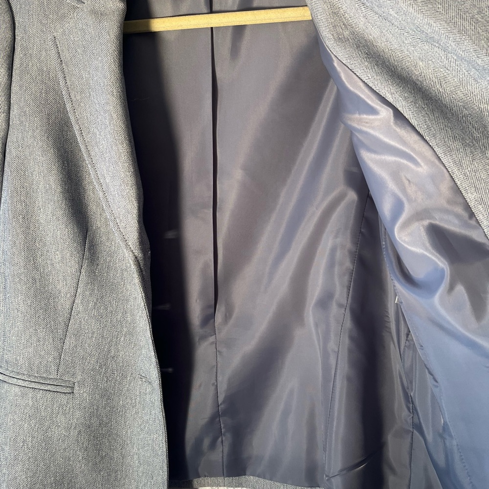 Le Suit women’s light blue grey business casual blazer 10 - Picture 5 of 5